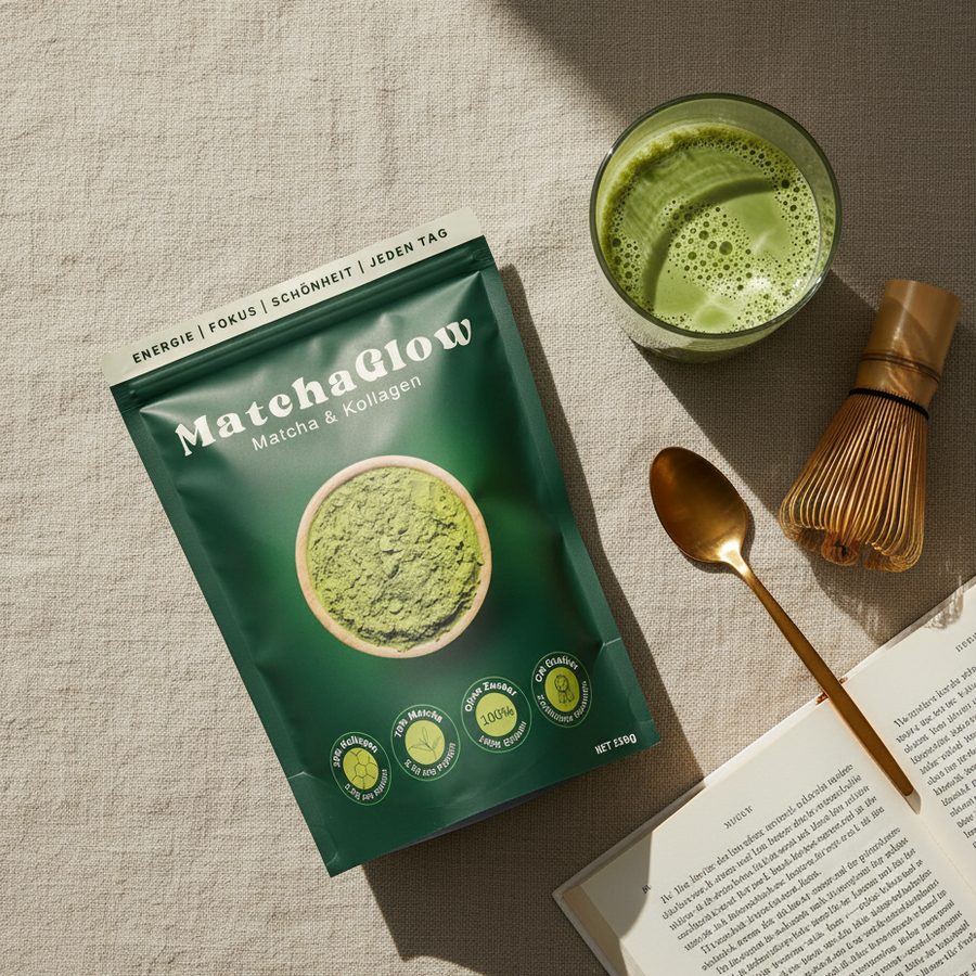 MatchaGlow: Matcha-Kollagen im Alltag