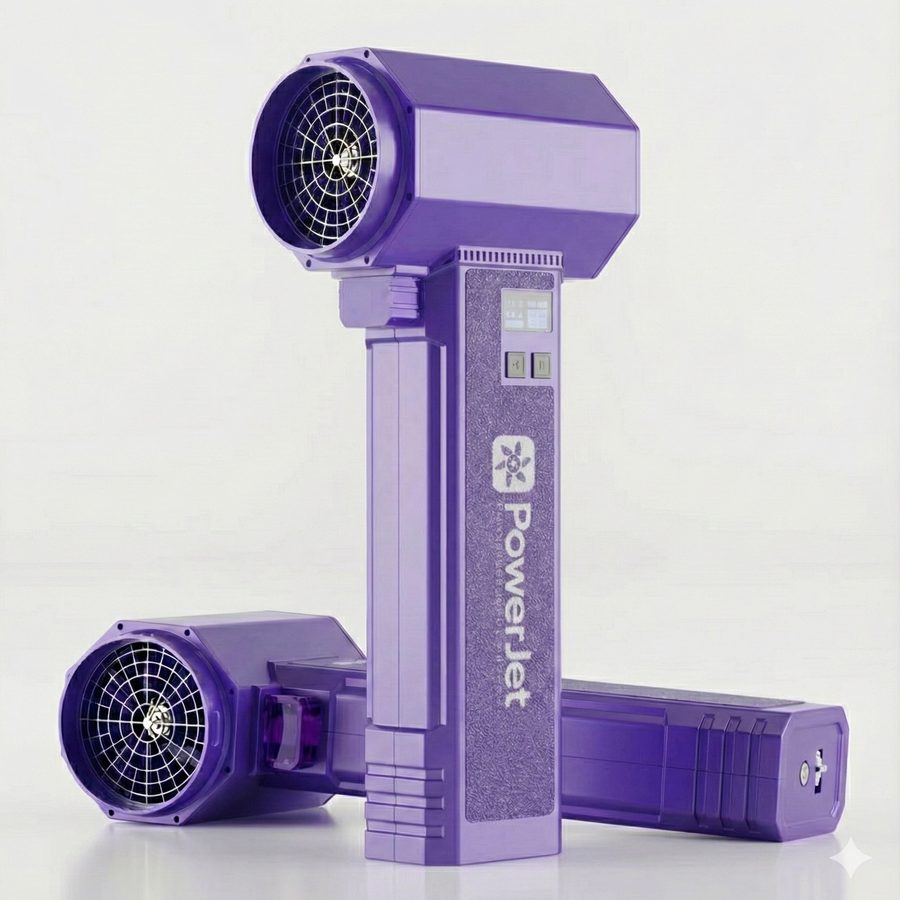 PowerJet: Akku-Turbo in Violett und Schwarz