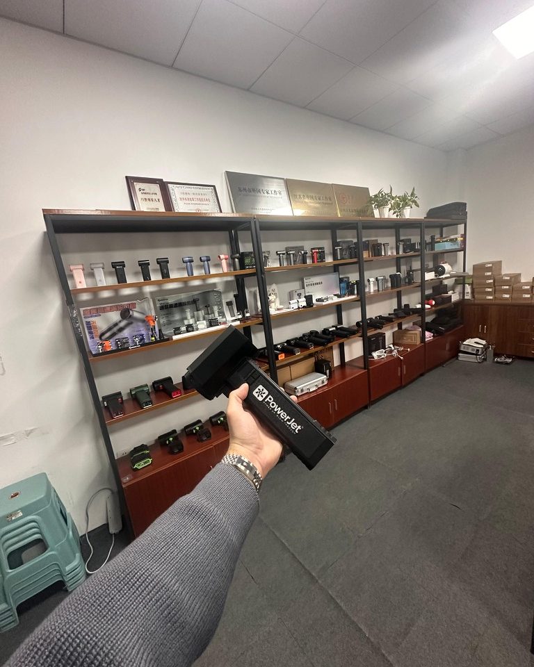 PowerJet-Muster im Showroom des Lieferanten in China